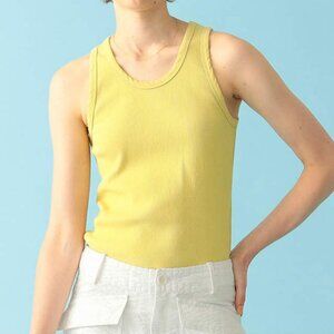 Pilgrim Surf Supply 23SS Ruby Rib Tank Top Lemon